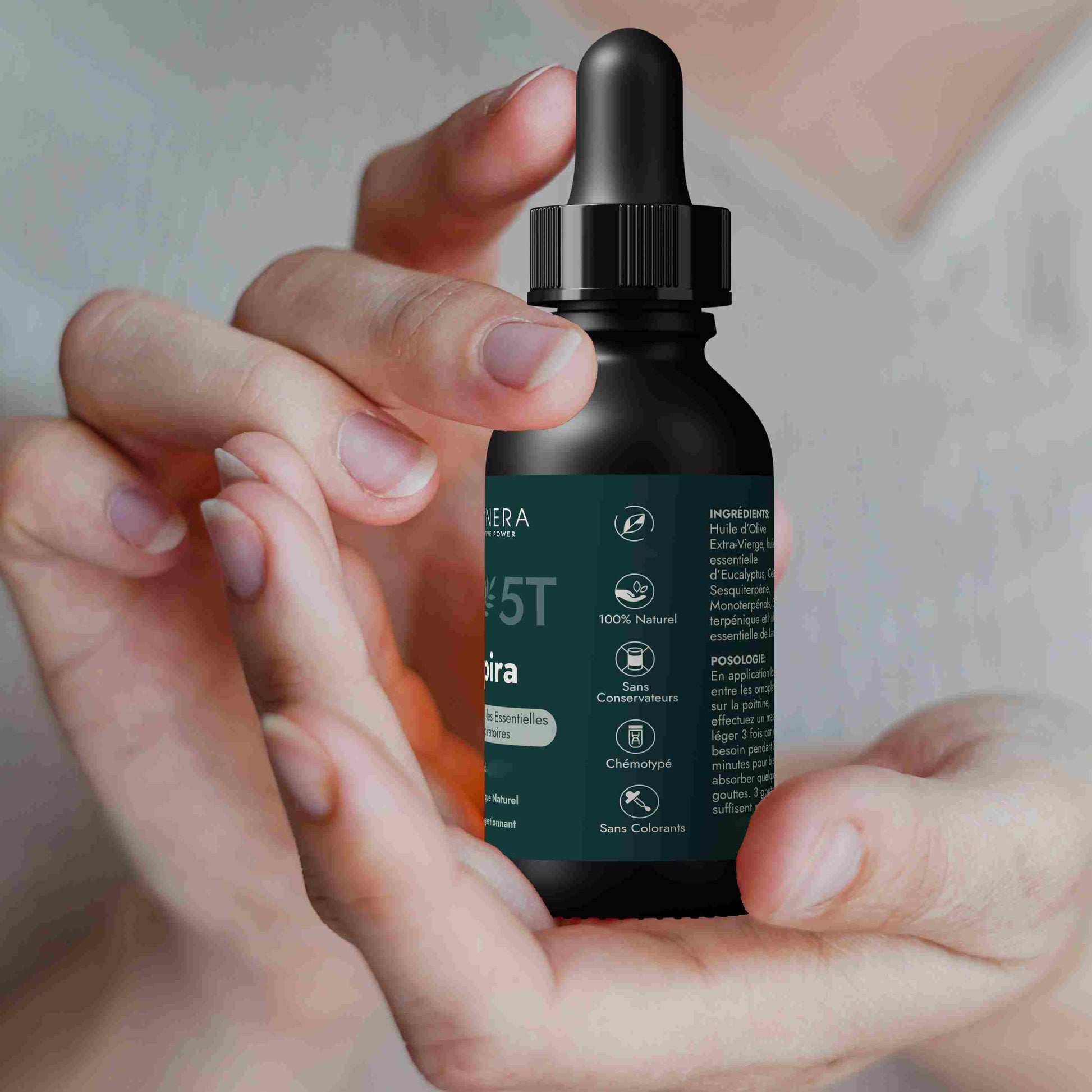 synergie respiratoire mains portante flacon huiles essentielles respira